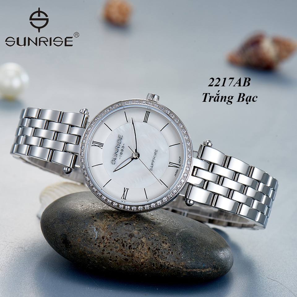 [HCM]Đồng hồ nữ SUNRISE 2217AB Chính hãng
