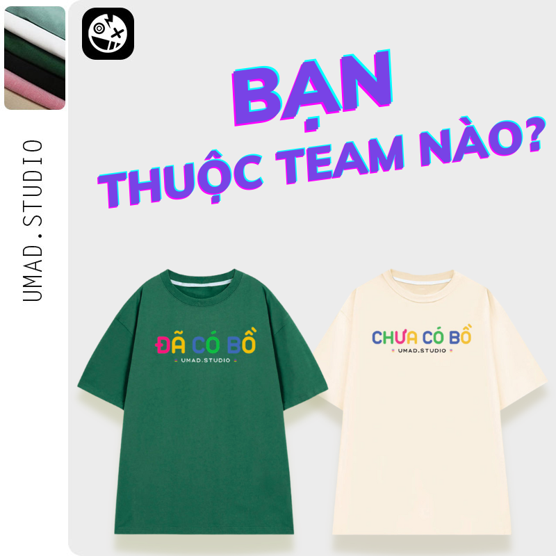 Áo Thun UMAD Unisex Form rộng Oversize ĐÃ CÓ BỒ, CHƯA CÓ BỒ Basic chất Cotton cổ tròn phong cách Cá tính năng động hot hit 2022