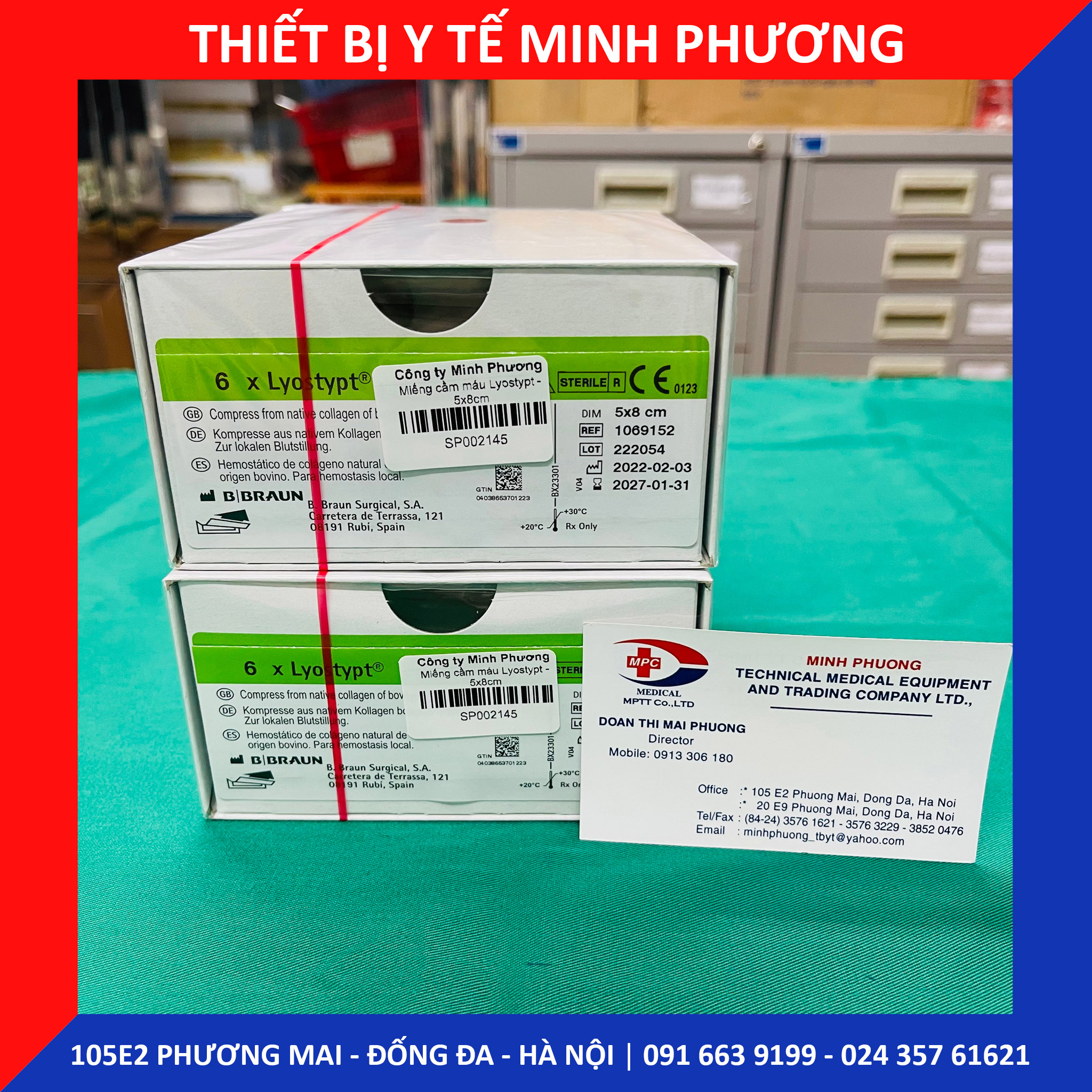 Bông xốp cầm máu Lyostypt