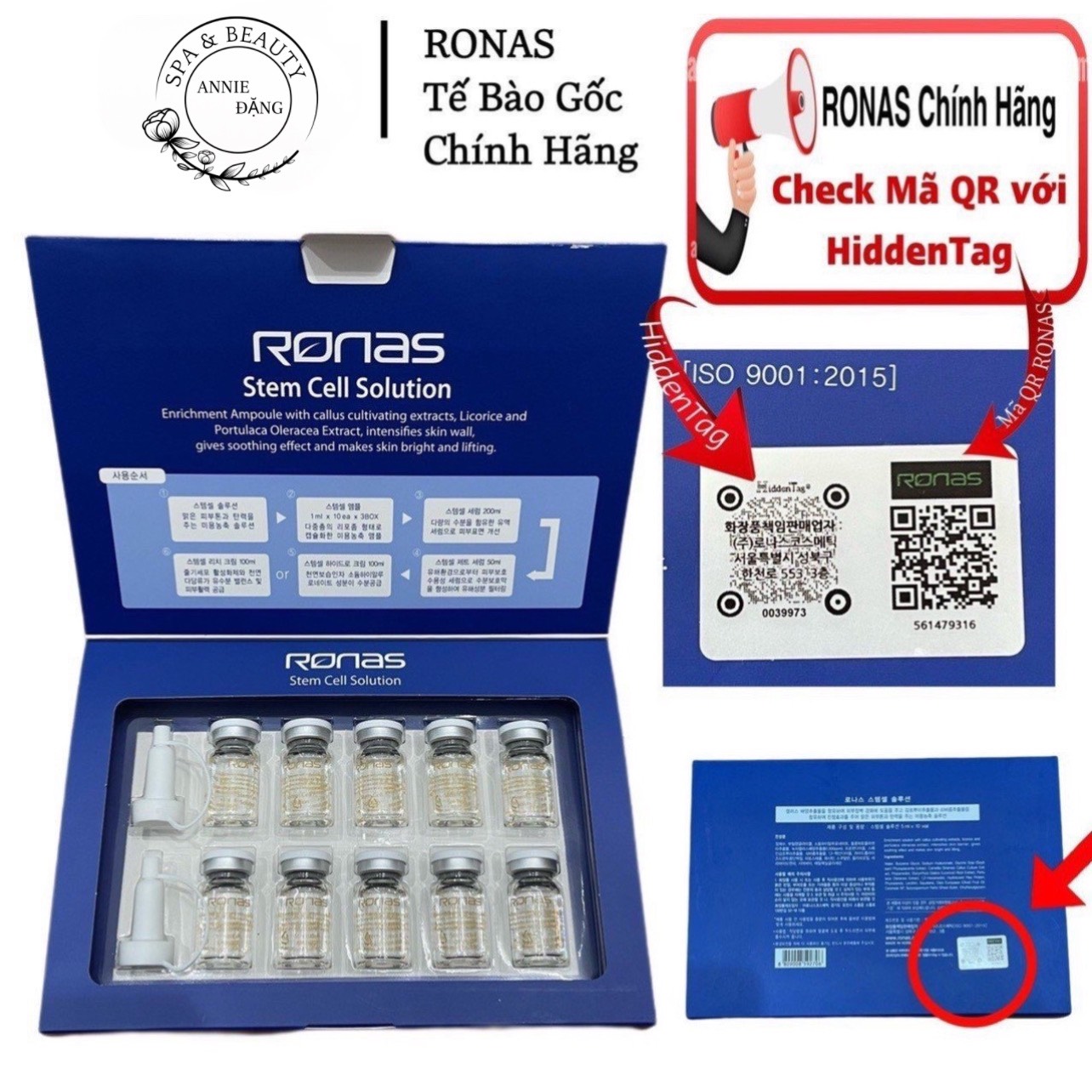 [HCM] Tbg Ronas Stem Cell Solution (1 lọ)