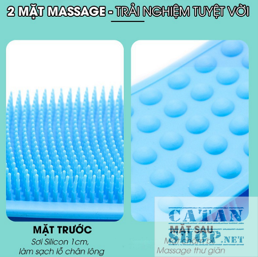 DÂY CHÀ LƯNG SILICONE TẨY TẾ BÀO CHẾT GIÚP LƯU THÔNG MÁU, DÂY TẮM CHÀ LƯNG 2 MẶT SILICONE ĐÀI LOAN GD273-ChaLung-Sili