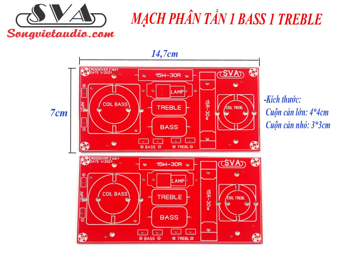 MẠCH PCB PHÂN TẦN 2 ĐƯỜNG TIẾNG VÀ 3 ĐƯỜNG TIẾNG - CẶP