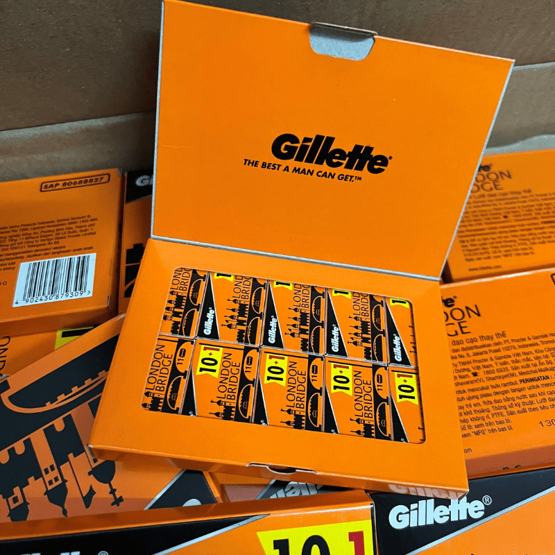 Lưỡi Lam Gillette London Bridge - Vỉ 110 Cái ( Loại 10+1)