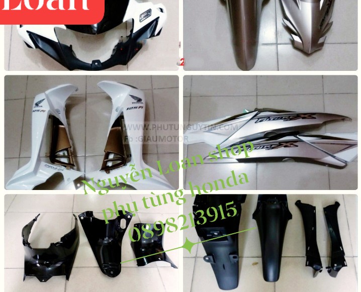 [Trả góp 0%] HONDA - DÀN ÁO XE FUTURE X MÀU XÁM  HÀNG ZIN CHÍNH HÃNG  CÓ ĐỦ MÀU