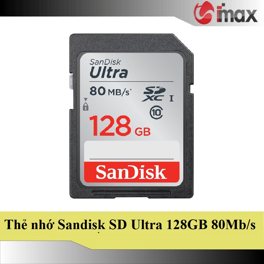 Thẻ nhớ sandisk sdxc ultra 128gb class 10 80mb/s