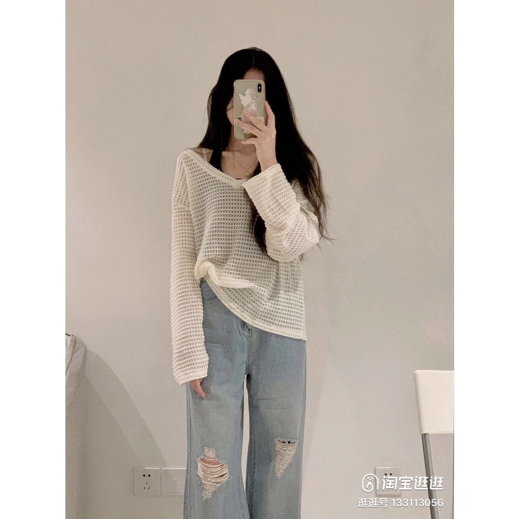 Áo lưới cổ V trễ + áo yếm croptop - Bigsize