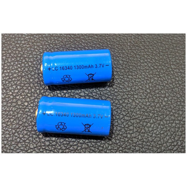 Pin sạc 16340 3.7v 1300 mah