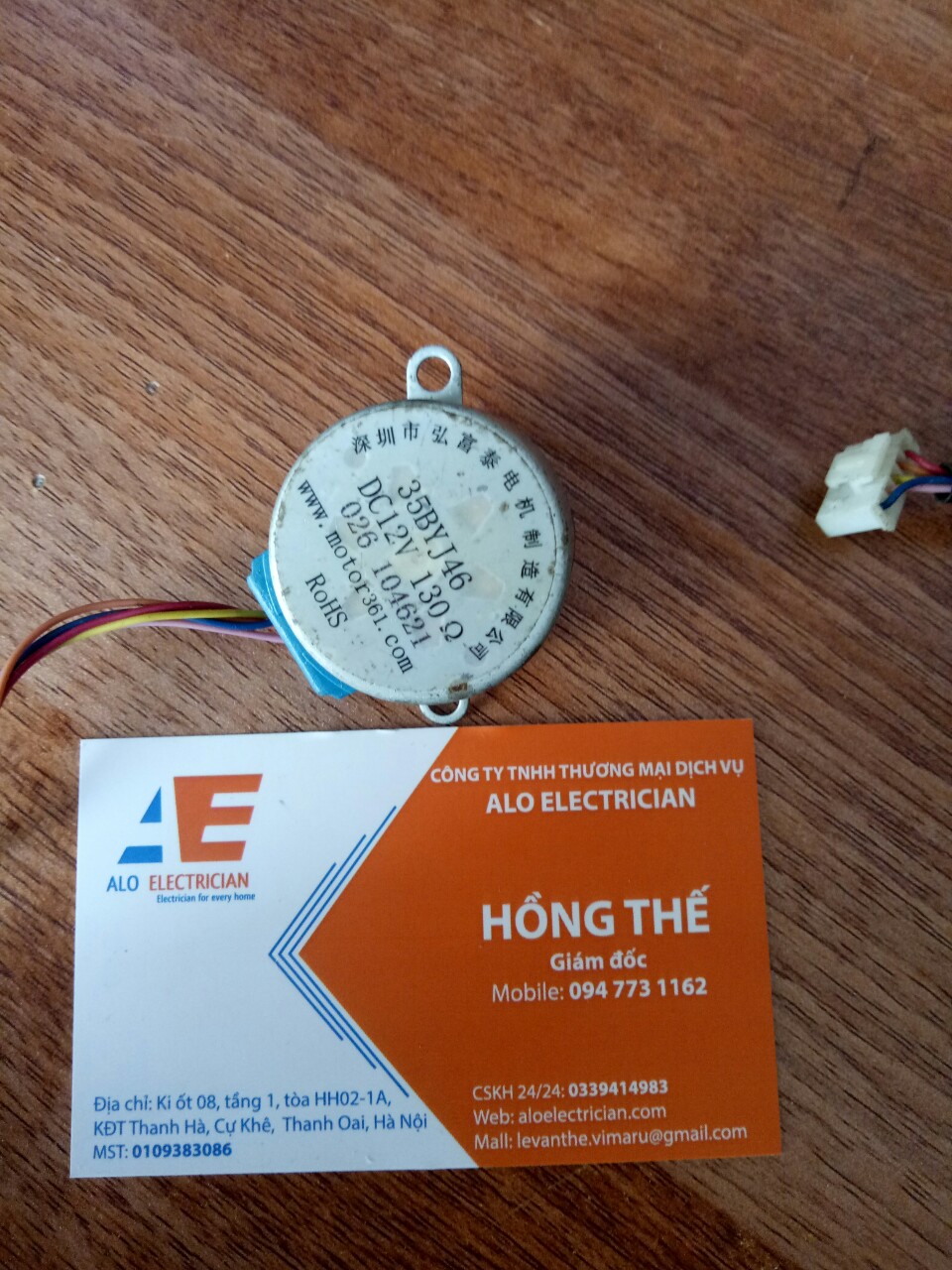 Mô tơ mở cửa gió quạt điều hòa saiko ac9110cl
