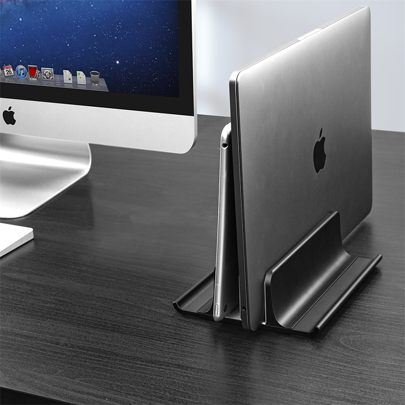 Vertical Laptop Stand Holder Adjustable Desktop ABS for Notebook,for Dock 5-in-1 Space-Saving,up to 17.3 inch