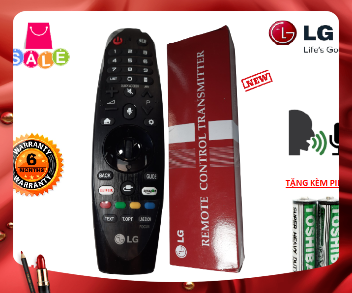 Remote điều khiển từ xa tivi LG giọng nói Sử dụng cho các model tivi 2017, 2018, 2019, 2020-Hàng chính hãng FULLBOX-Tặng kèm PIN