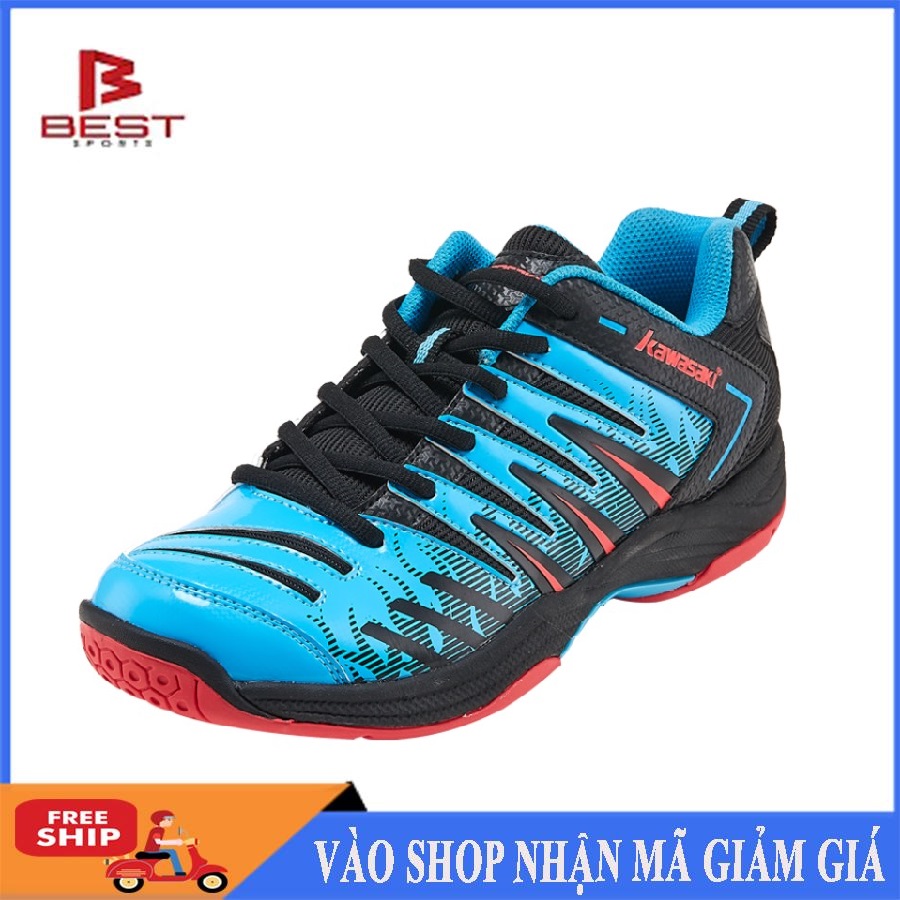 >> SO SÁNH GIÁ GIÀY CẦU LÔNG, BÓNG CHUYỀN KAWASAKI K080 MÀU TRẮNG XANH, ÊM ÁI, THOÁNG KHÍ, CHỐNG LẬT CỔ CHÂN, DÀNH CHO NAM VÀ NỮ ĐỦ SIZE | Shopee Lazada Sendo Tiki | Nên mua ở đâu rẻ nhất 244 Giày cầu lông Kawasaki K161 Blue mẫu mới, chống lật cổ chân dành cho nam và nữ, màu xanh - Giày chơi cầu lông chuyên nghiệp - Giày bóng chuyền nam nữ