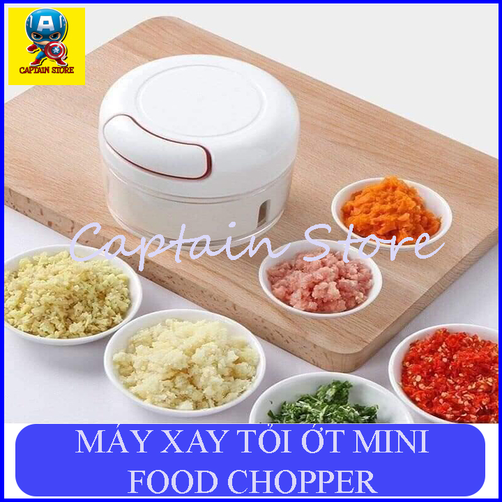 [Hoàn tiền 6%] [ SIÊU ĐẸP]  Dụng cụ xay tỏi ớt cầm tay đa năng thế hệ mới, Xay tỏi ớt kéo tay mẫu mới Mini Food Chopper -Máy xay tỏi ớt kéo tay - Dụng cụ băm rau củ quả,Dụng Cụ Hỗ Trợ Nấu An Tiện Ích