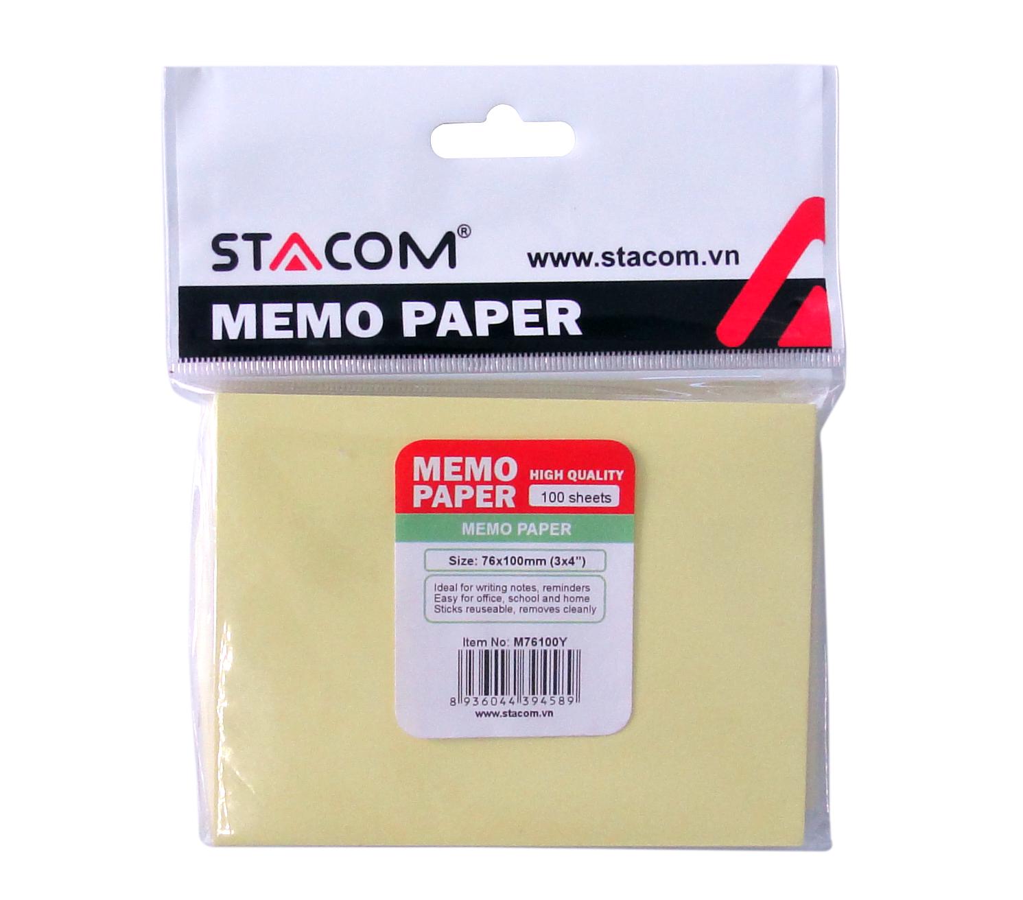 Giấy Note Ghi Chú Nhiều Màu STACOM - M76100