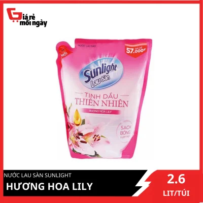 [HCM]Nước lau sàn Sunlight Hương Hoa Lily 2.6L