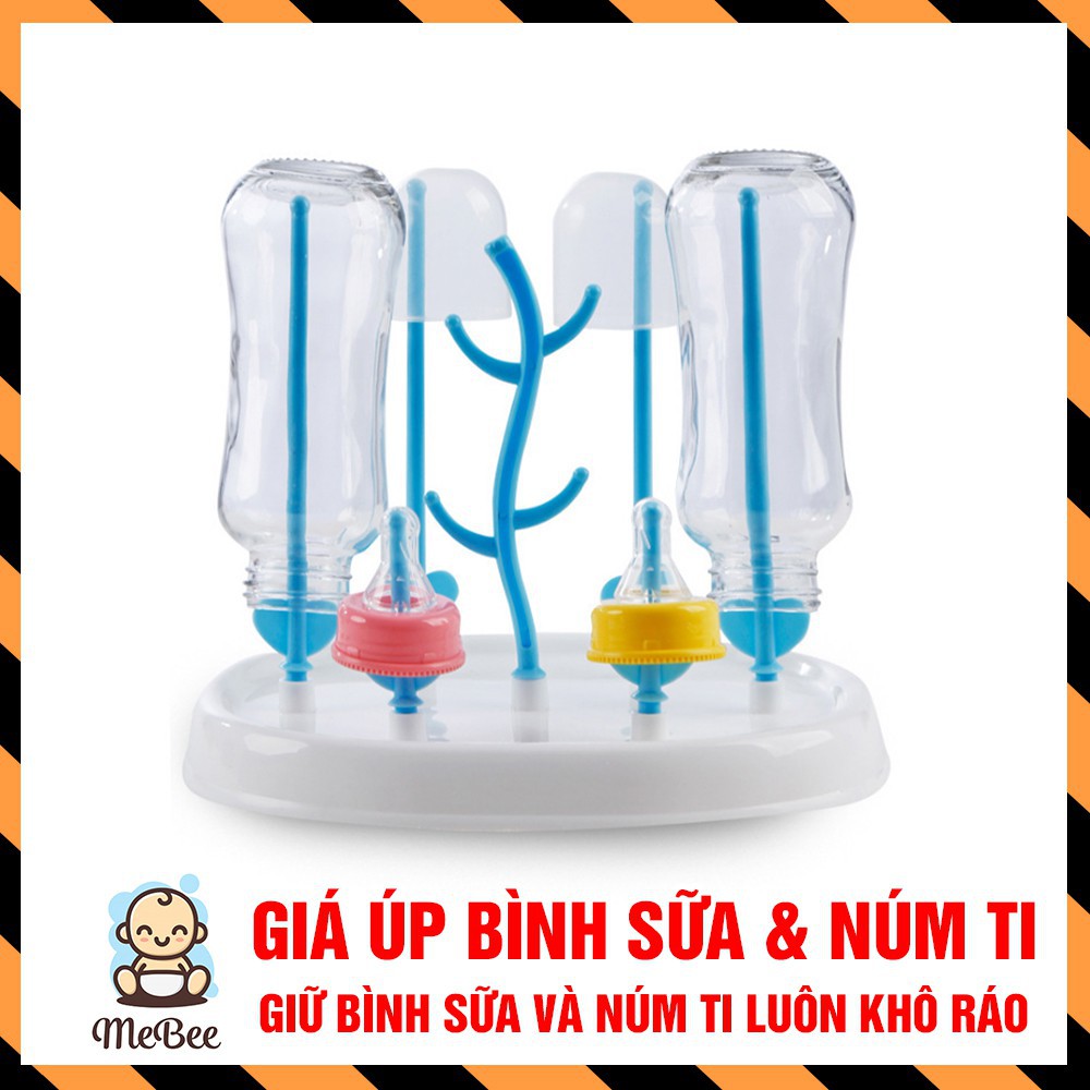 Khay giá úp bình sữa núm ti