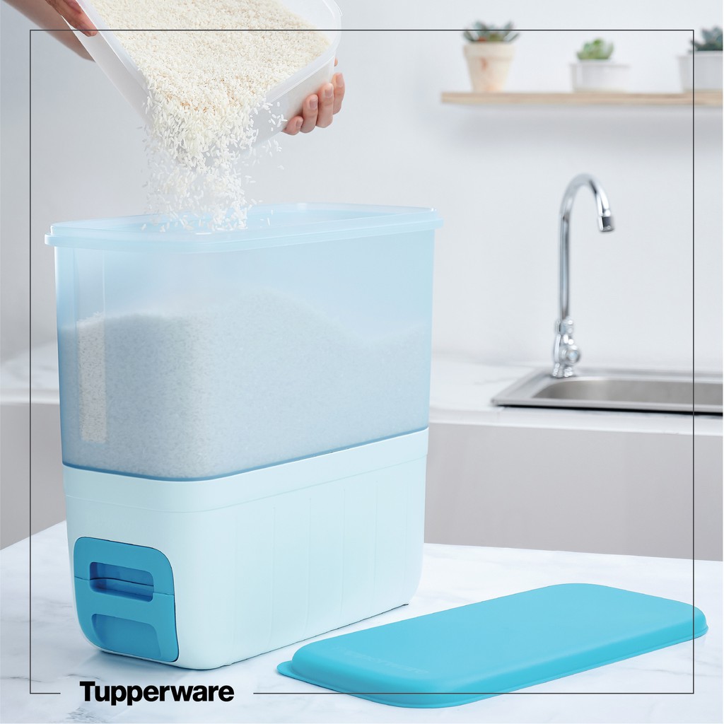 Thùng gạo thông minh Tupperware 5kg/10kg chính hãng