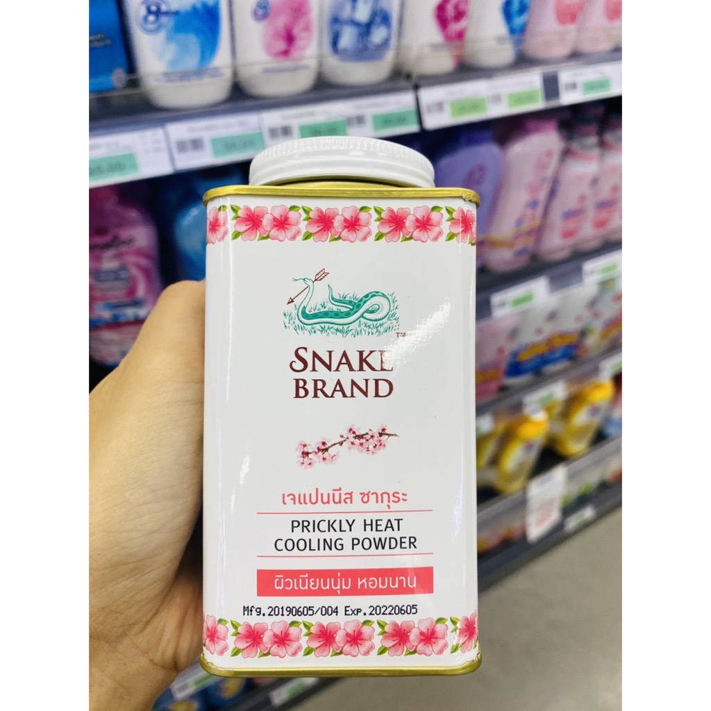 Phấn Rôm Lạnh Snake Brand Prickly Heat 140g Thái Lan