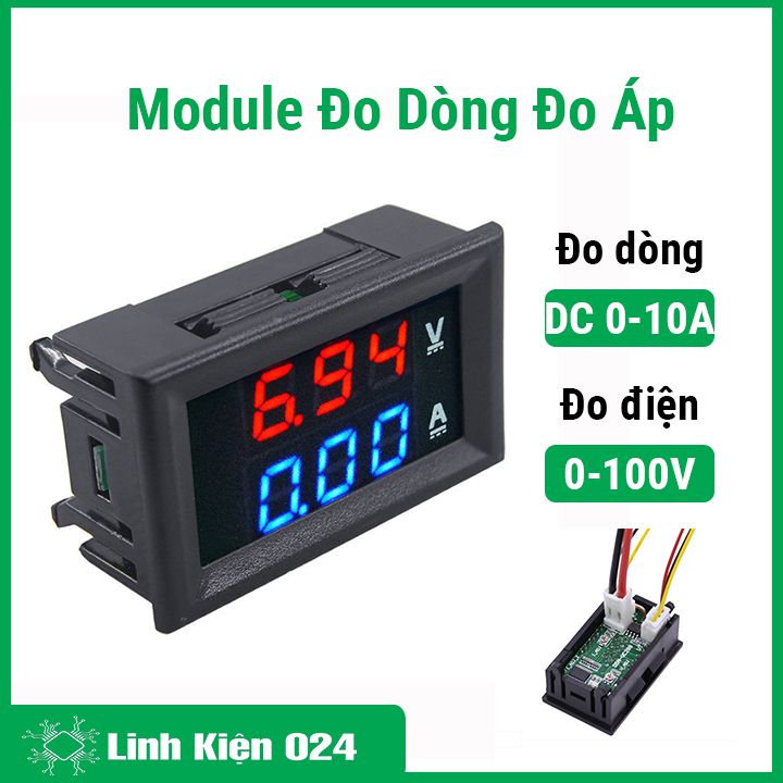 Module đo dòng đo áp 0-100v / 10a độ chính xác cao