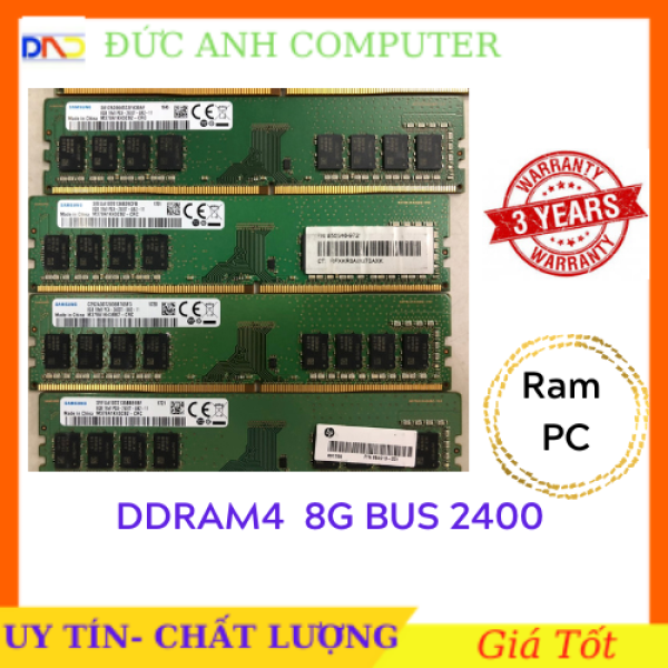 Bảng giá Ram DDR4 (PC4) 8gb  bus  2400  ram zin máy đồng bộ siêu bên và ổn định bảo hành 3 năm 8g bus 2400 Phong Vũ