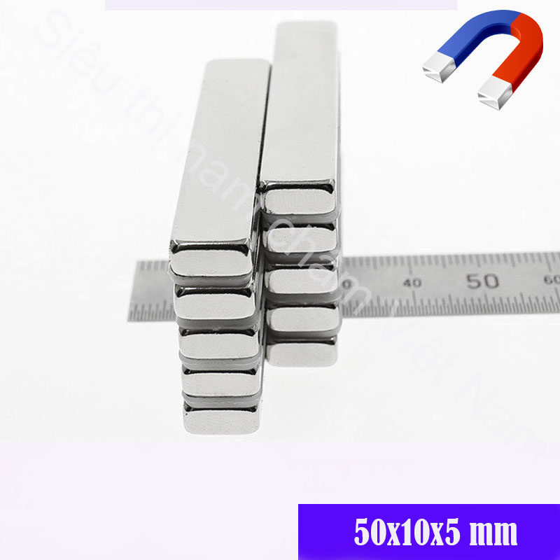 Nam châm 50x10x5mm siêu mạnh, nam châm đất hiếm