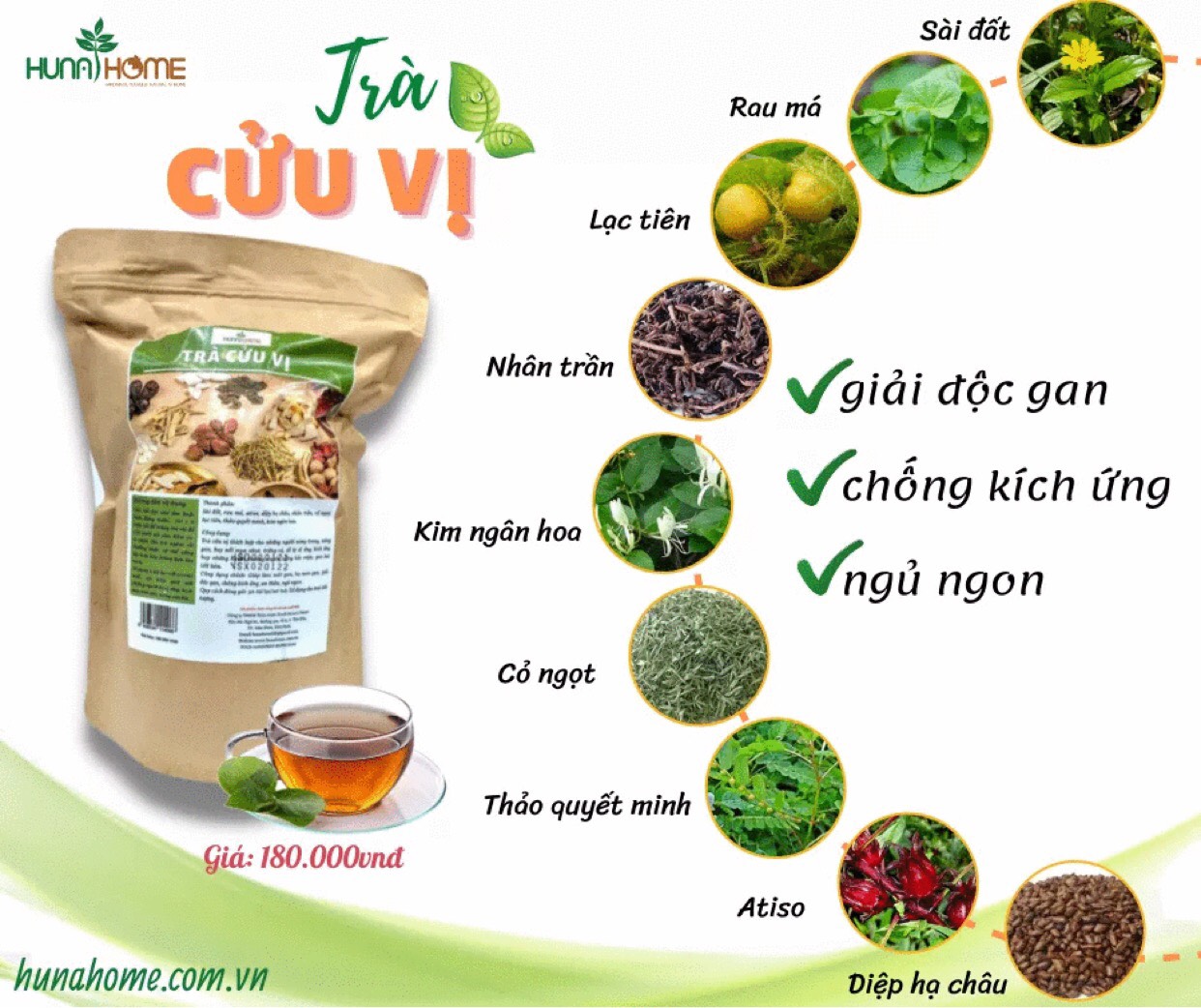 Trà cửu dược ( 9 vị thảo dược)