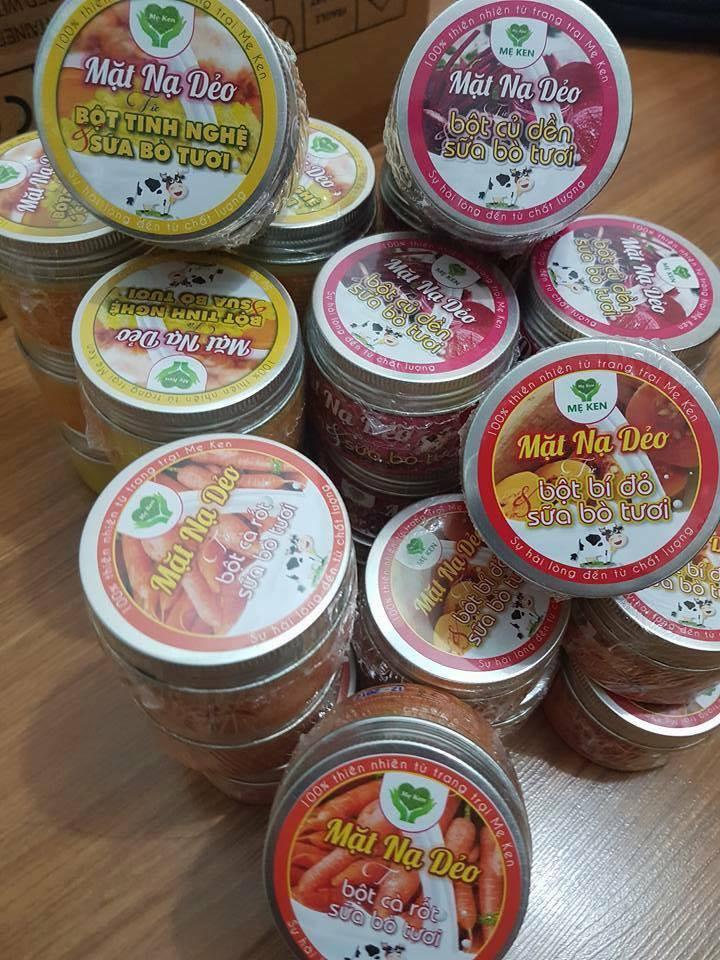 [FREESHIP MAX]MẶT NẠ DẺO BÍ ĐỎ SỮA BÒ TƯƠI 100ML MẸ KEN [Laure Beauty]
