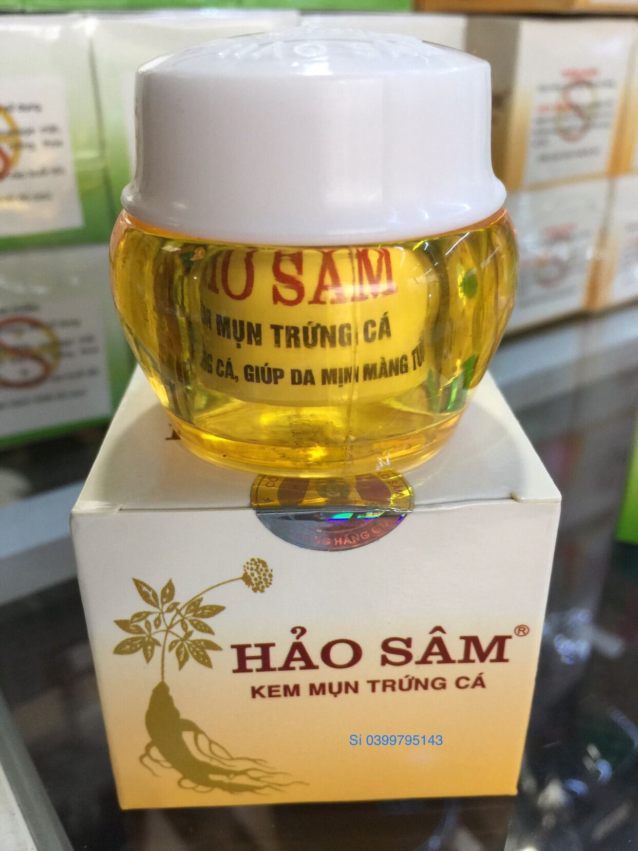 [HCM]Kem HẢO SÂM  sạch mụn trứng cá 12g