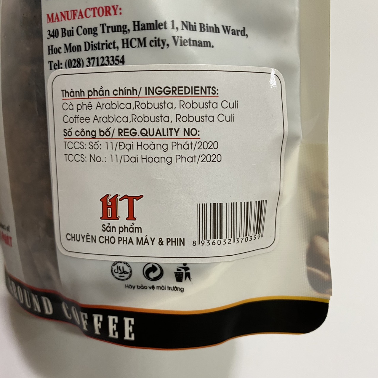 Cà phê hạt rang mộc ROMAX HT Arabica Robusta Espresso - Romax Coffee (dùng pha máy)