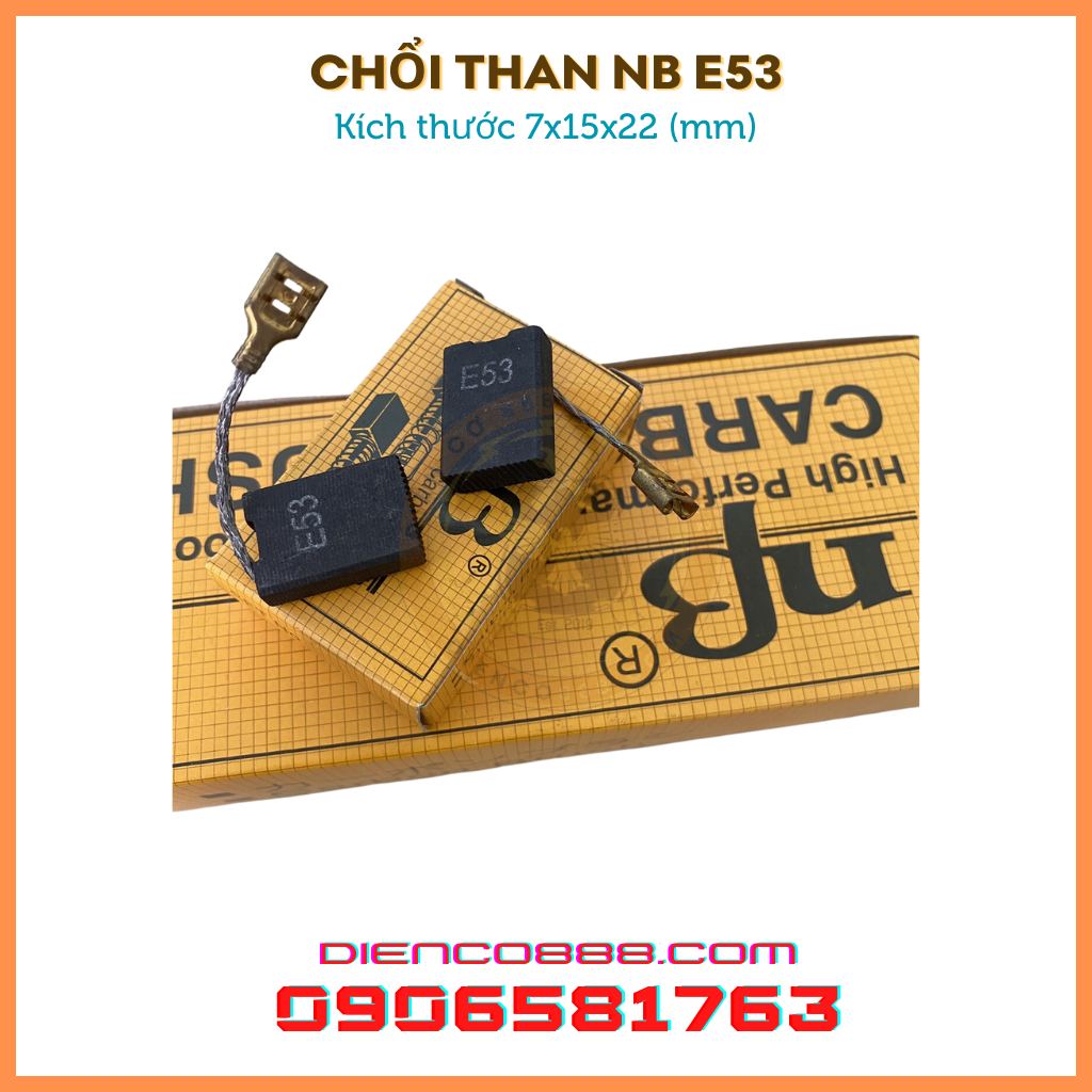 Chổi than e53 nb 6x12x22mm