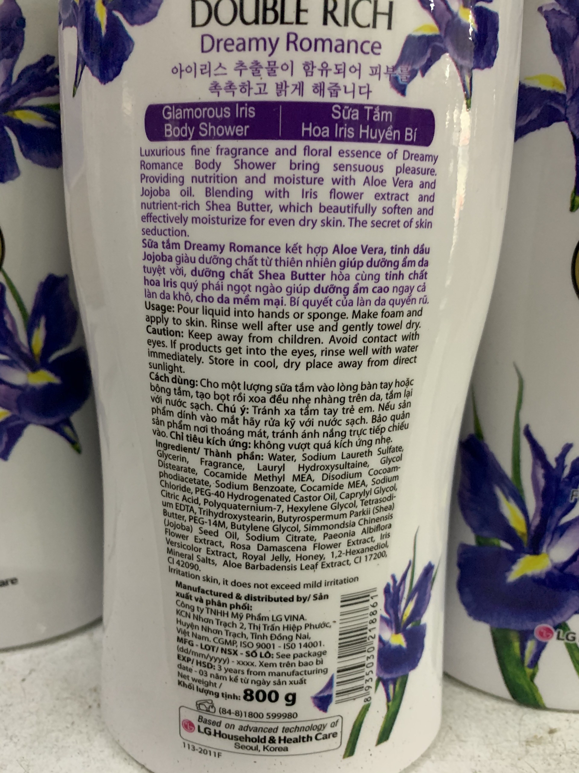 Sữa Tắm Double Rich Tím lris 800g