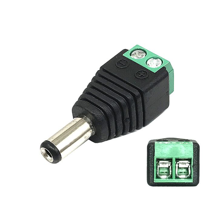 100 jack DC camera loại Vặn Vít, jack nguồn DC đực