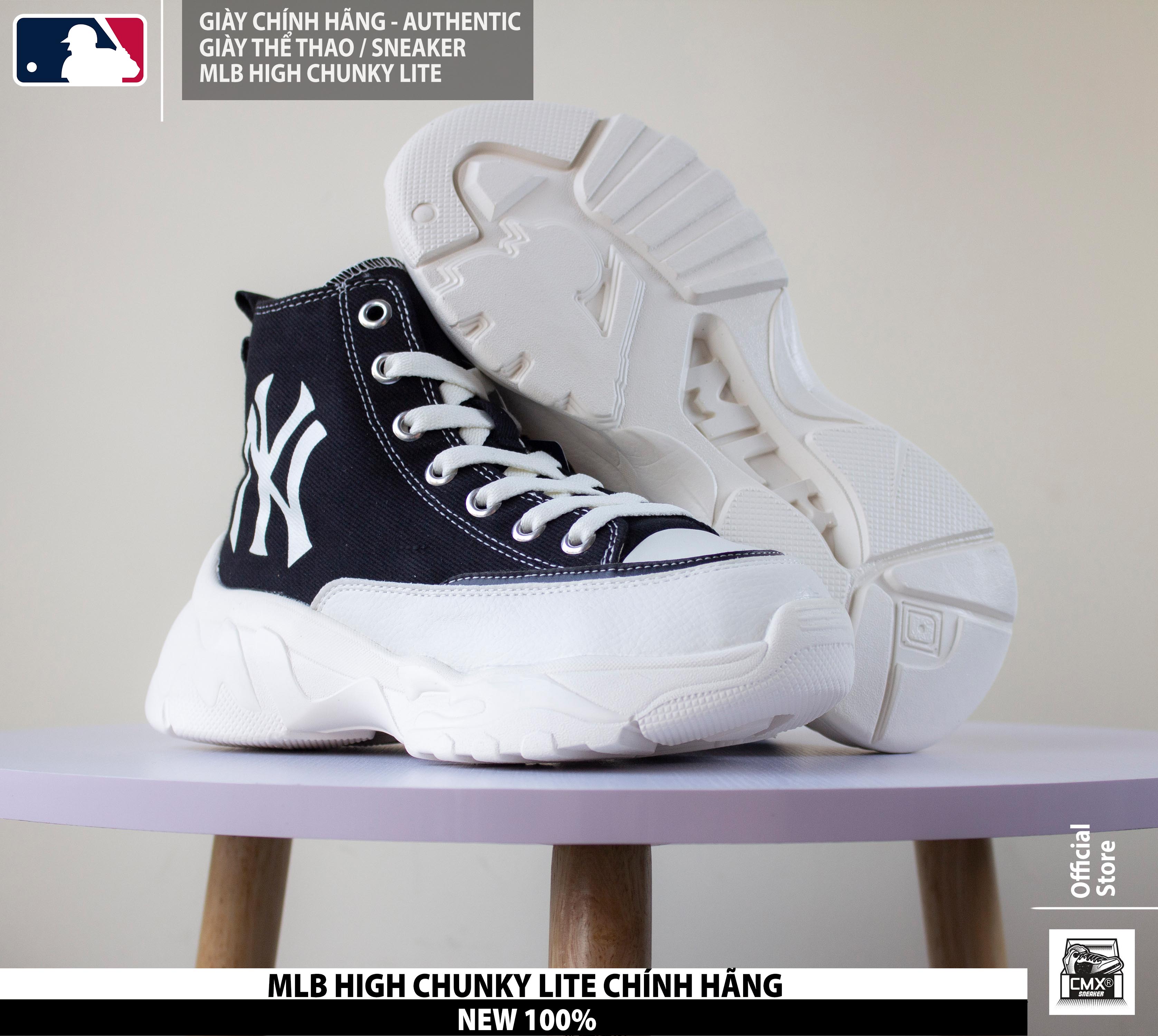 [ HÀNG CHÍNH HÃNG CÓ SẴN ] Giày MLB HIGH CHUNKY LITE - HÀNG CHÍNH HÃNG 100%