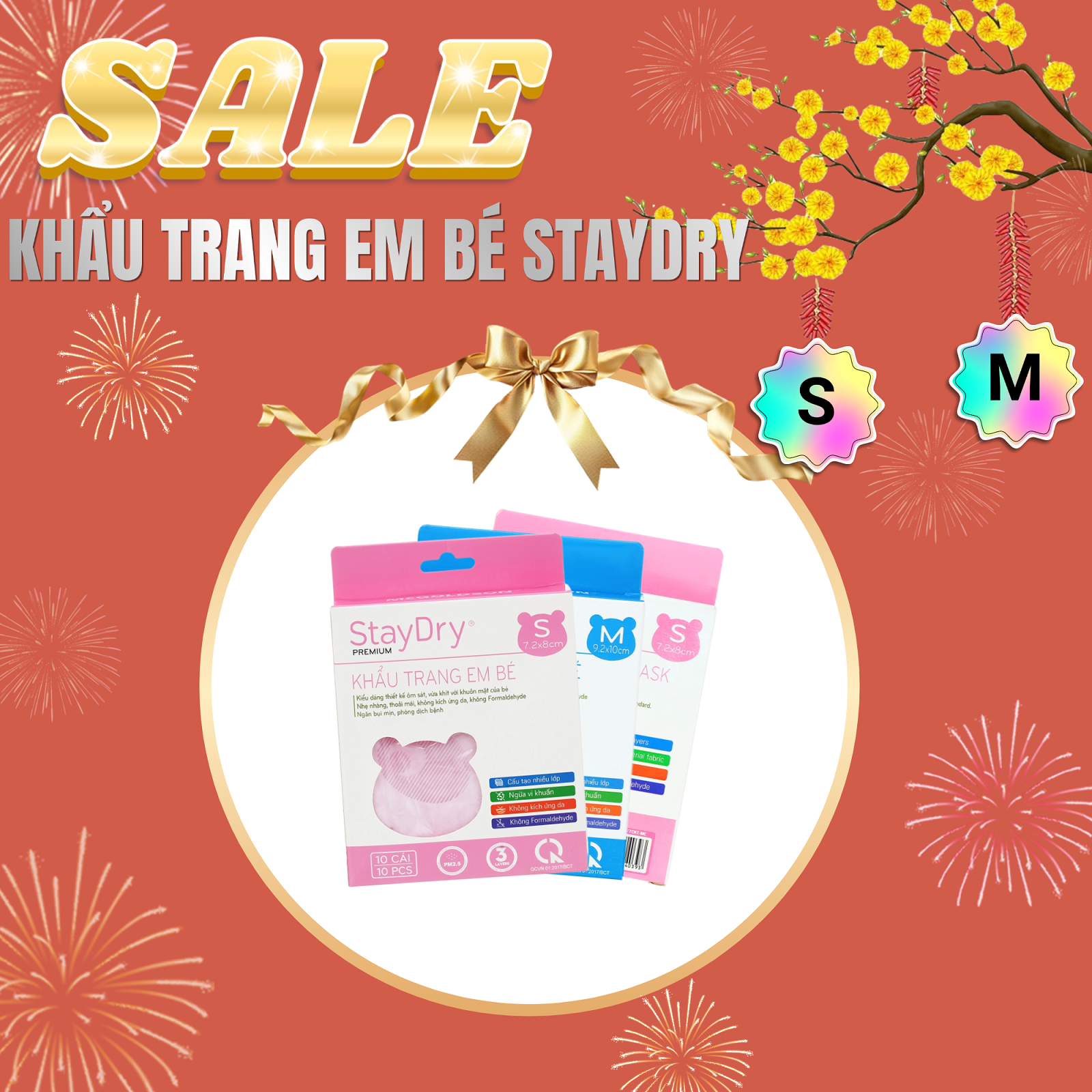 Combo Khẩu trang em bé StayDry
