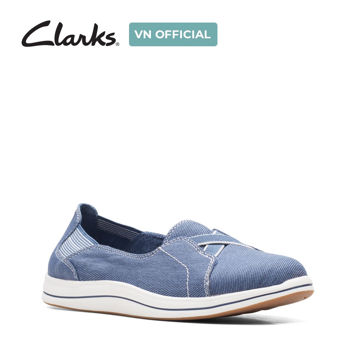Giày Lười Vải Nữ Clarks - Brinkley Skip
