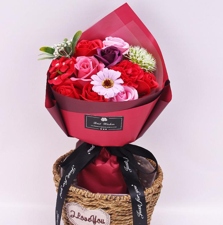 [HCM]Bó Hoa Hồng Sáp Flower Soap 2019 (đỏ)