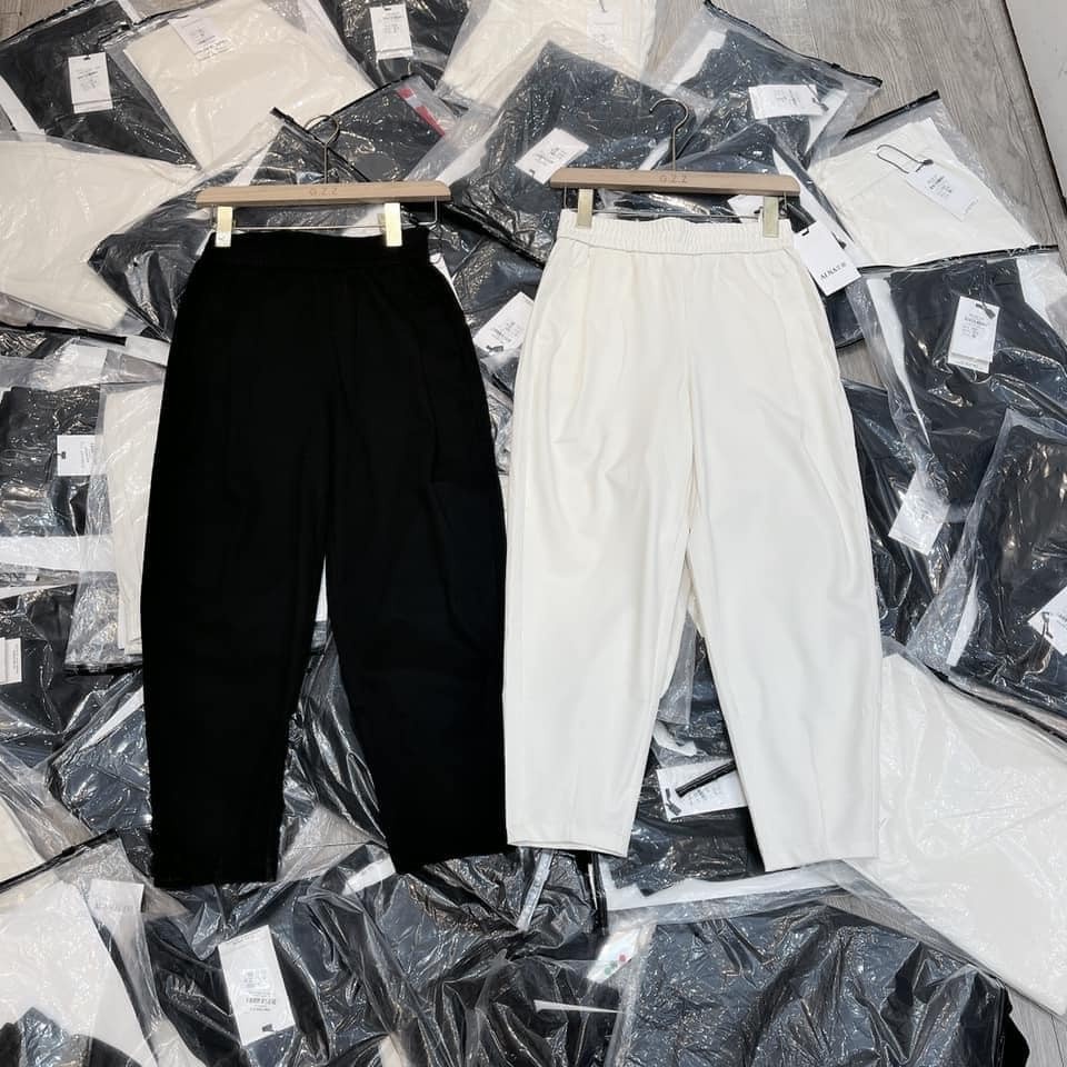 Quần baggy cạp chun mẫu basic dễ phối đồ