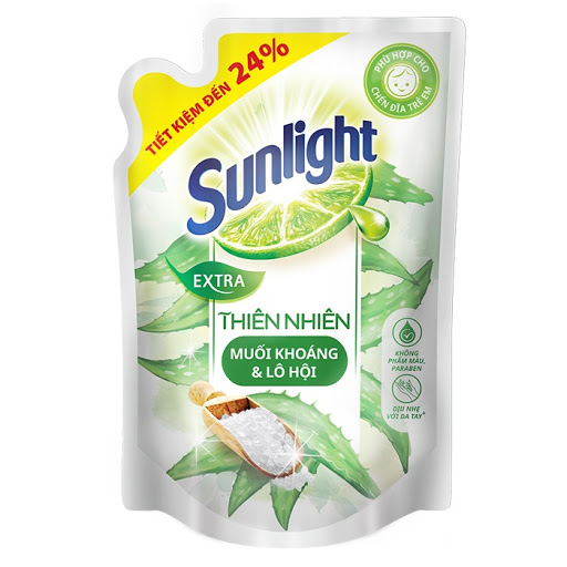 [Siêu thị WinMart] - Nước rửa chén Sunlight thiên nhiên túi 2.1kg