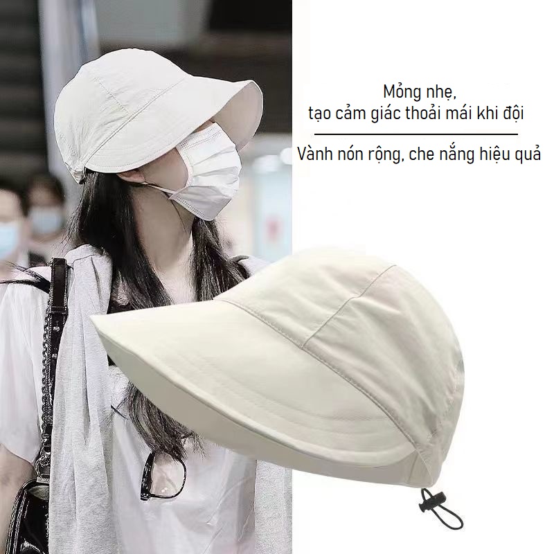 [HCM] Nón Chống Nắng Vành Rộng Thời Trang, Nón Bóng Chày, Có Dây Điều Chỉnh Vừa Đầu, Mỏng Nhẹ Thoáng Khí, Giặt Nhanh Khô, Chống Nắng Tốt -SOHANEI FAM