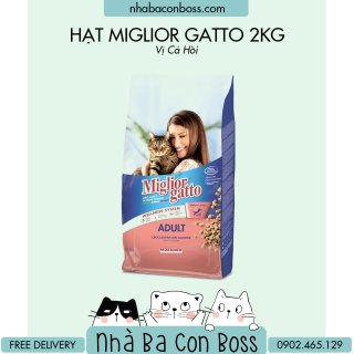 Hạt khô cho mèo MIGLIOR GATTO 2kg - Thức ăn cho mèo thumbnail