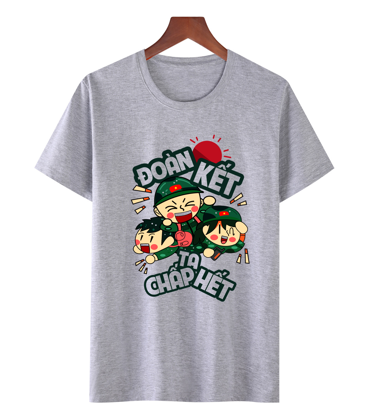 Áo thun, áo phông đẹp  ĐOÀN KẾT TA CHẤP HẾT  thích hợp để mặc đi du lịch, chất vải thoải mái ATDL24 thương hiệu LAVIESHOP