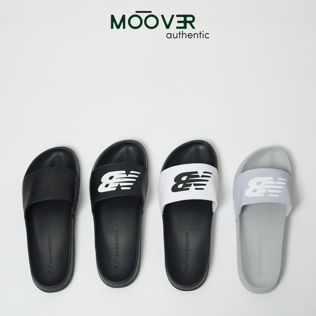 Dép quai ngang New balance 1101 màu sắc đơn giản dép cao su Eva