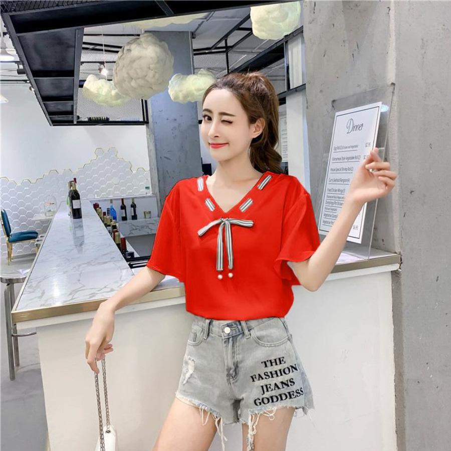 Áo sơ mi kiểu cột nơ NGOCTRANSHOP - NT1100