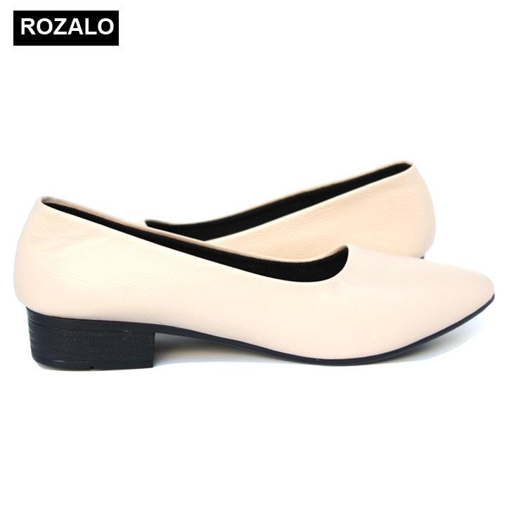 Giày búp bê nữ da mờ Rozalo R5603