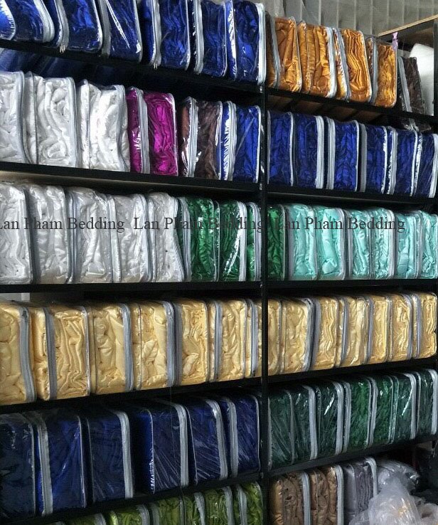 ( Lụa Loại 1) Chăn Lẻ Phi Lụa Màu Hồng Phấn Cao Cấp Mềm Mại Lan Pham Bedding