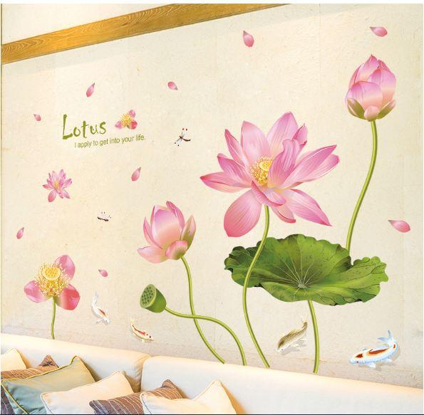 Lotus Flower Wall Decal