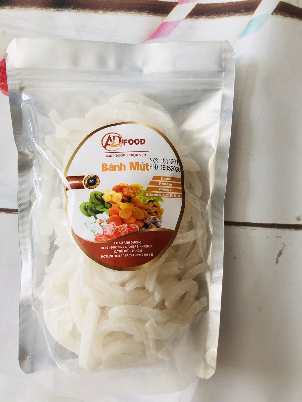Mứt dừa non dạng sợi gói 500g