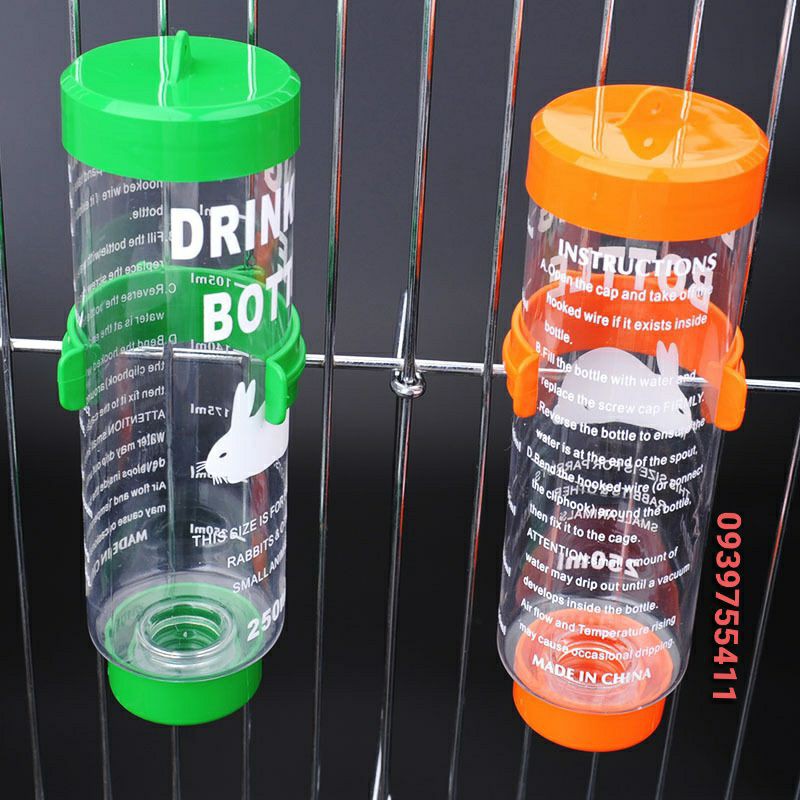 BÌNH NƯỚC BI 250ML UỐNG NƯỚC CHO CHO TẤT CẢ CÁC DÒNG VẸT, BỌ, HAMSTER, THỎ, NHÍM