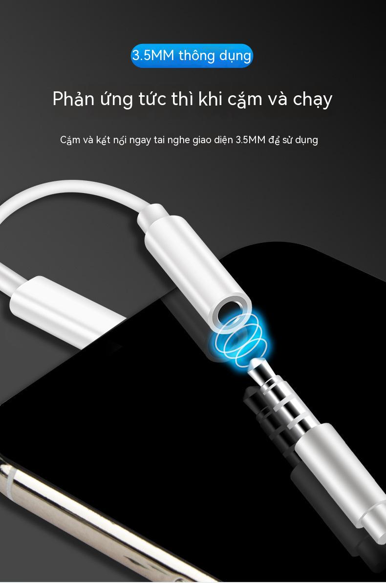 Dây chuyển đổi 3.5mm sang lightning cho Iphone