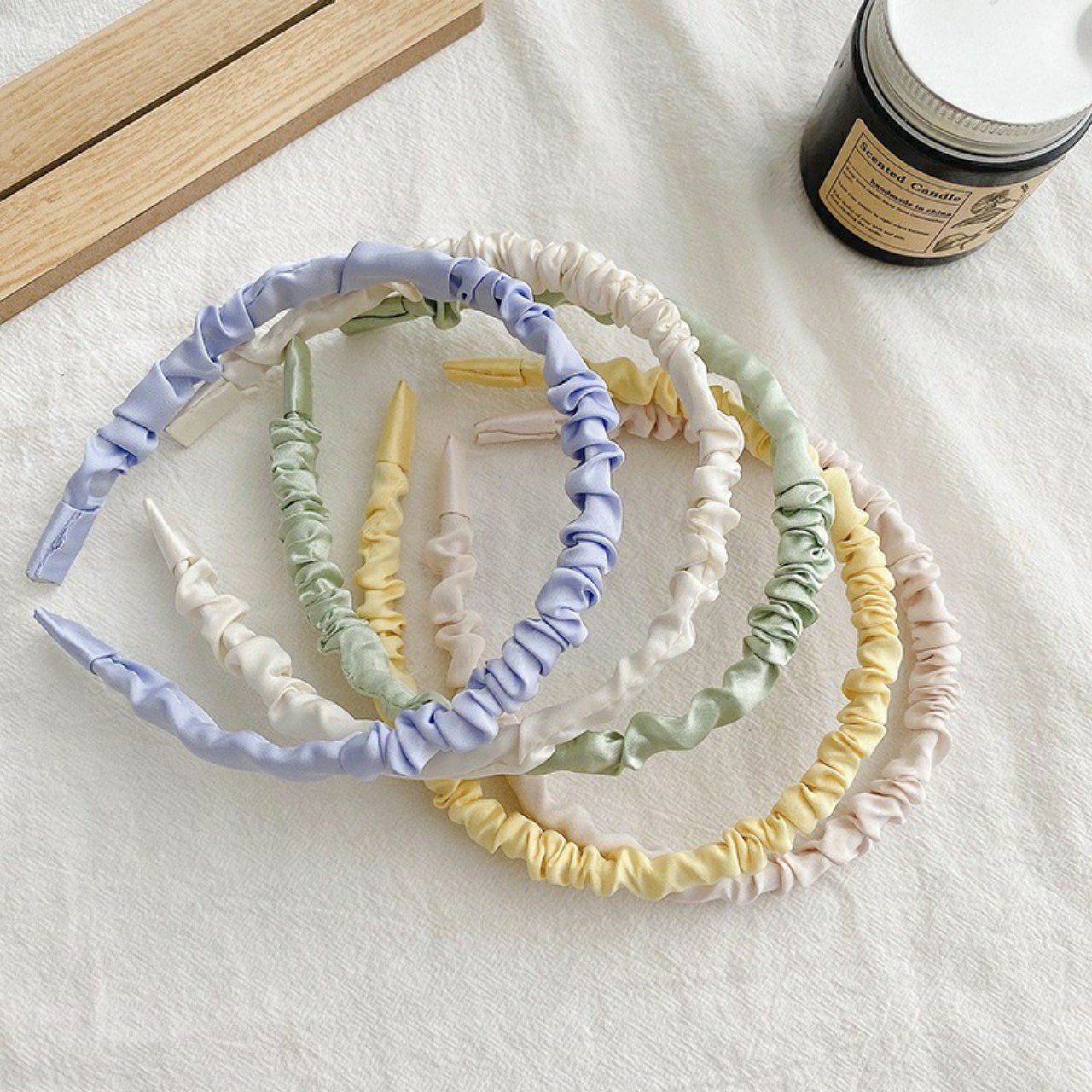 Băng Đô Cài Tóc vải nhún dịu dàng