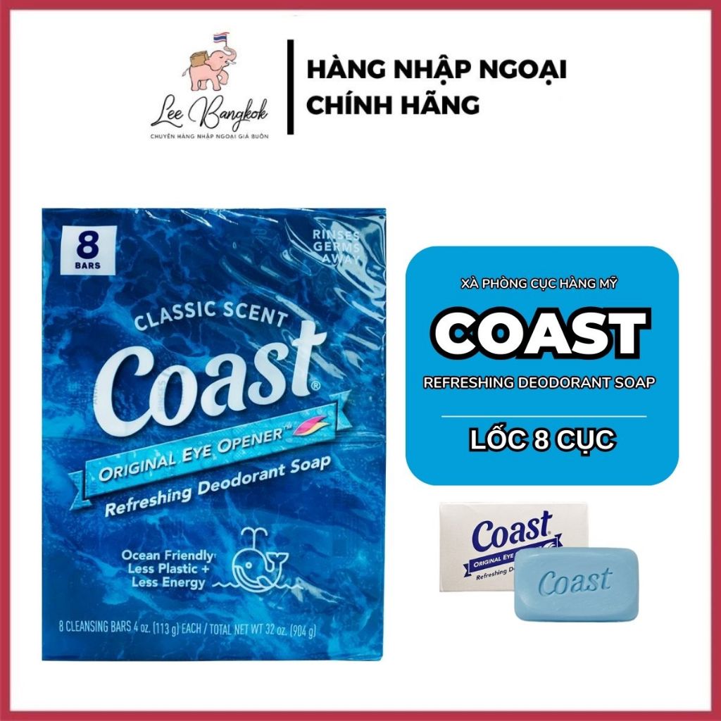 Sữa tắm coast - dầu tắm gội coast mỹ 2 in 1 coast hair & body wash classic scent pacific force 532ml - 946ml
